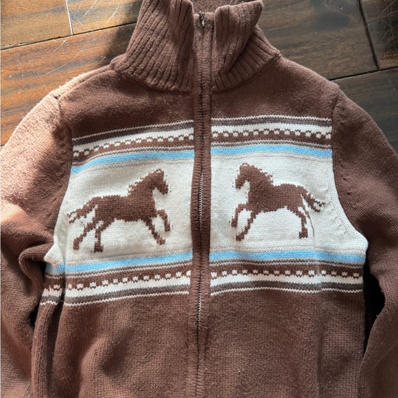 A&F Western Double Zip Sweater - Picture 6 of 8